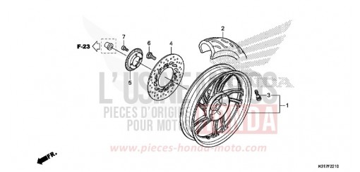 ROUE ARRIERE SH125AD de 2013